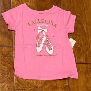 NWT Size 3T Garanimals Pink Ballerina Academy T-Shirt